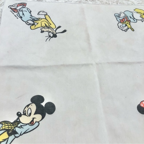 Disney Vintage Mickey Minnie Donald Goofy Character Handkerchief Bandana - Picture 2 of 7
